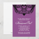 Invitations masquantes pourpres (Devant / Derrière)