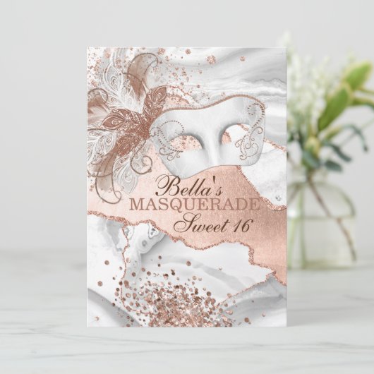 Invitations Masquerade Anniversaire (Debout devant)