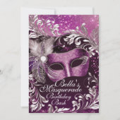 Invitations Masquerade Anniversaire (Devant)