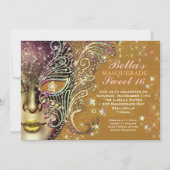 Invitations Masquerade Anniversaire (Devant)