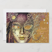 Invitations Masquerade Anniversaire (Dos)