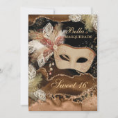 Invitations Masquerade Anniversaire (Devant)