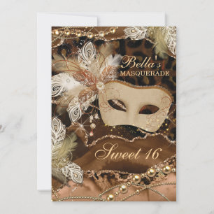 Invitations Masquerade Anniversaire