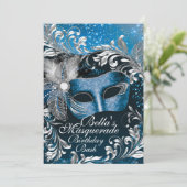 Invitations Masquerade Anniversaire (Debout devant)