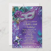 Invitations Masquerade Anniversaire (Dos)