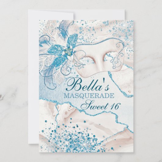 Invitations Masquerade Anniversaire (Devant)