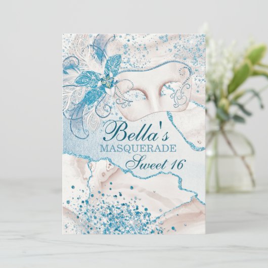 Invitations Masquerade Anniversaire (Debout devant)