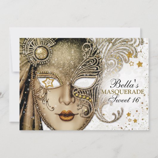 Invitations Masquerade Anniversaire (Dos)