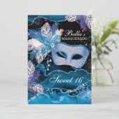 Invitations Masquerade Anniversaire (Debout devant)