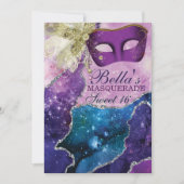 Invitations Masquerade Anniversaire (Devant)