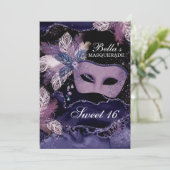 Invitations Masquerade Anniversaire (Debout devant)