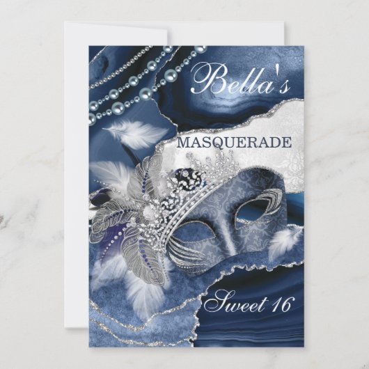 Invitations Masquerade Anniversaire (Devant)