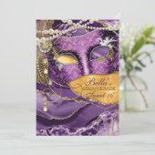 Invitations Masquerade Anniversaire (Debout devant)