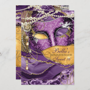 Invitations Masquerade Anniversaire