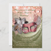 Invitations Masquerade Anniversaire (Dos)