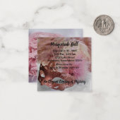 Invitations Masquerade Ball (Devant/Arrière en situation)