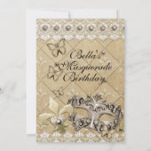 Invitations Masquerade Birthday Event Party (Dos)