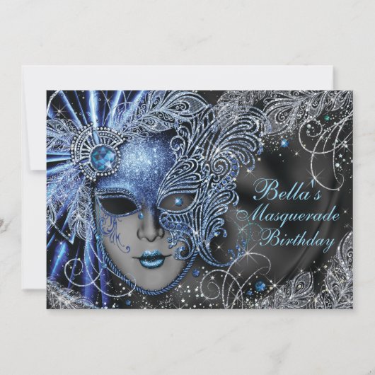 Invitations Masquerade Party (Devant)