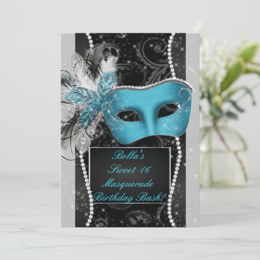 Invitations Masquerade Party (Debout devant)