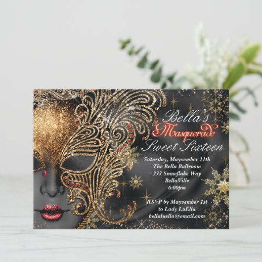 Invitations Masquerade Party (Debout devant)