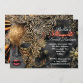 Invitations Masquerade Party (Devant / Derrière)