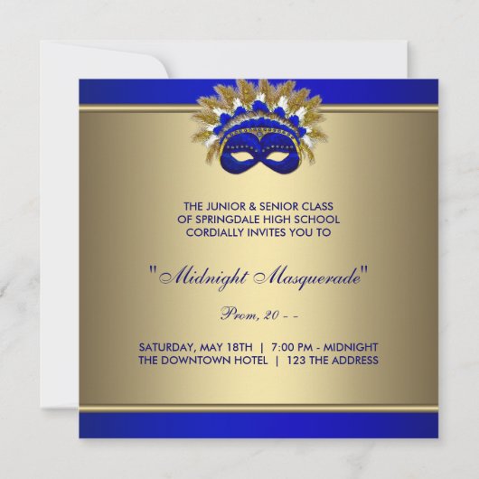 Invitations Masquerade Prom (Dos)