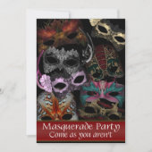Invitations Masques Masquerade Party (Devant)