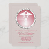 Invitations Médicales à l'école de soins infirmier (Devant / Derrière)