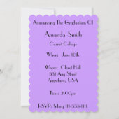 Invitations Médicales de diplômes Purple (Dos)