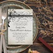 Invitations médiévales Black Silver Renaissance