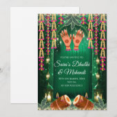 Invitations Mehndi numériques, invitations Dholki, (Devant / Derrière)
