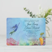 Invitations Mermaid Wedding (Debout devant)