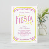 Invitations mexicaines de Fête de la mariée (Debout devant)