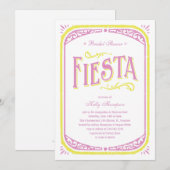 Invitations mexicaines de Fête de la mariée (Devant / Derrière)