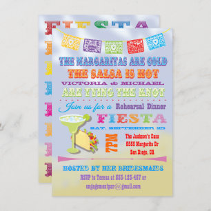Invitations mexicaines de la répétition du dîner