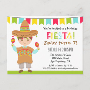 Invitations mexicaines de partie d'anniversaire de