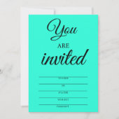 Invitations Miami Blue pour Soirée (Devant)