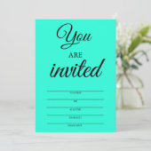 Invitations Miami Blue pour Soirée (Debout devant)