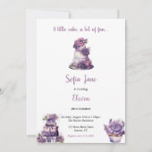 invitations mignonnes à gâteau d'anniversaire viol (Devant)
