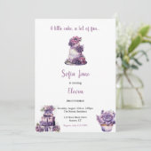 invitations mignonnes à gâteau d'anniversaire viol (Debout devant)