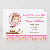 Invitations mignonnes d'anniversaire de photo de (Devant / Derrière)