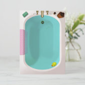 Invitations mignonnes de baby shower (Debout devant)