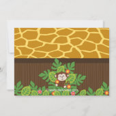 Invitations mignonnes de baby shower d'animaux de (Dos)