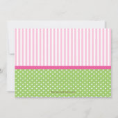 Invitations mignonnes de baby shower de bébé de (Dos)