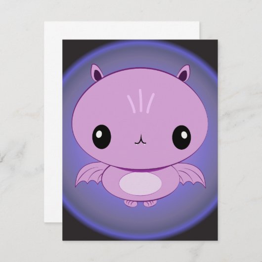 Invitations mignonnes de batte de bébé (Devant / Derrière)