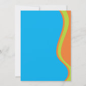 Invitations mignonnes de fête d'anniversaire de (Dos)