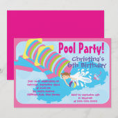 Invitations mignonnes de fête d'anniversaire de (Devant / Derrière)