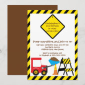 Invitations mignonnes de fête d'anniversaire de (Devant / Derrière)