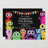 Invitations mignonnes de fête d'anniversaire de (Devant / Derrière)