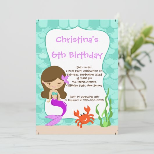 Invitations mignonnes de fête d'anniversaire de (Debout devant)